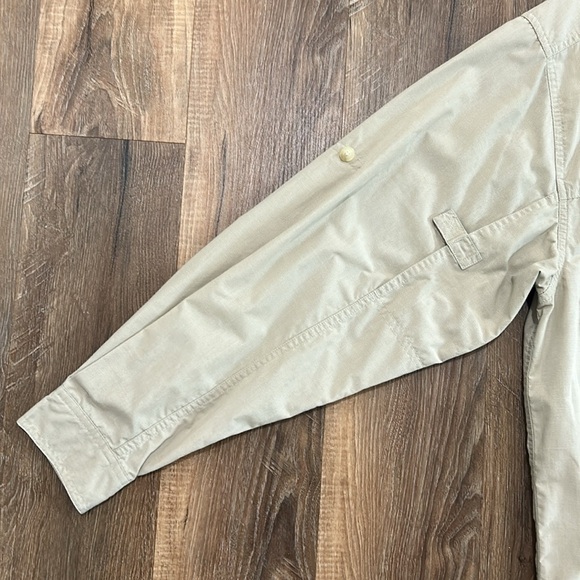 ExOfficio Buzz off shirt light tan long sleeve button up shirt size medium - Picture 8 of 16